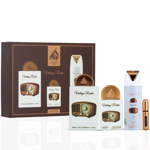 Vintage Radio Gift Set - Lattafa Perfumes